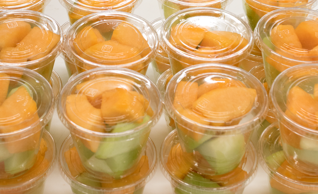 Image of melon Cups containing Cantaloupe and Honeydew