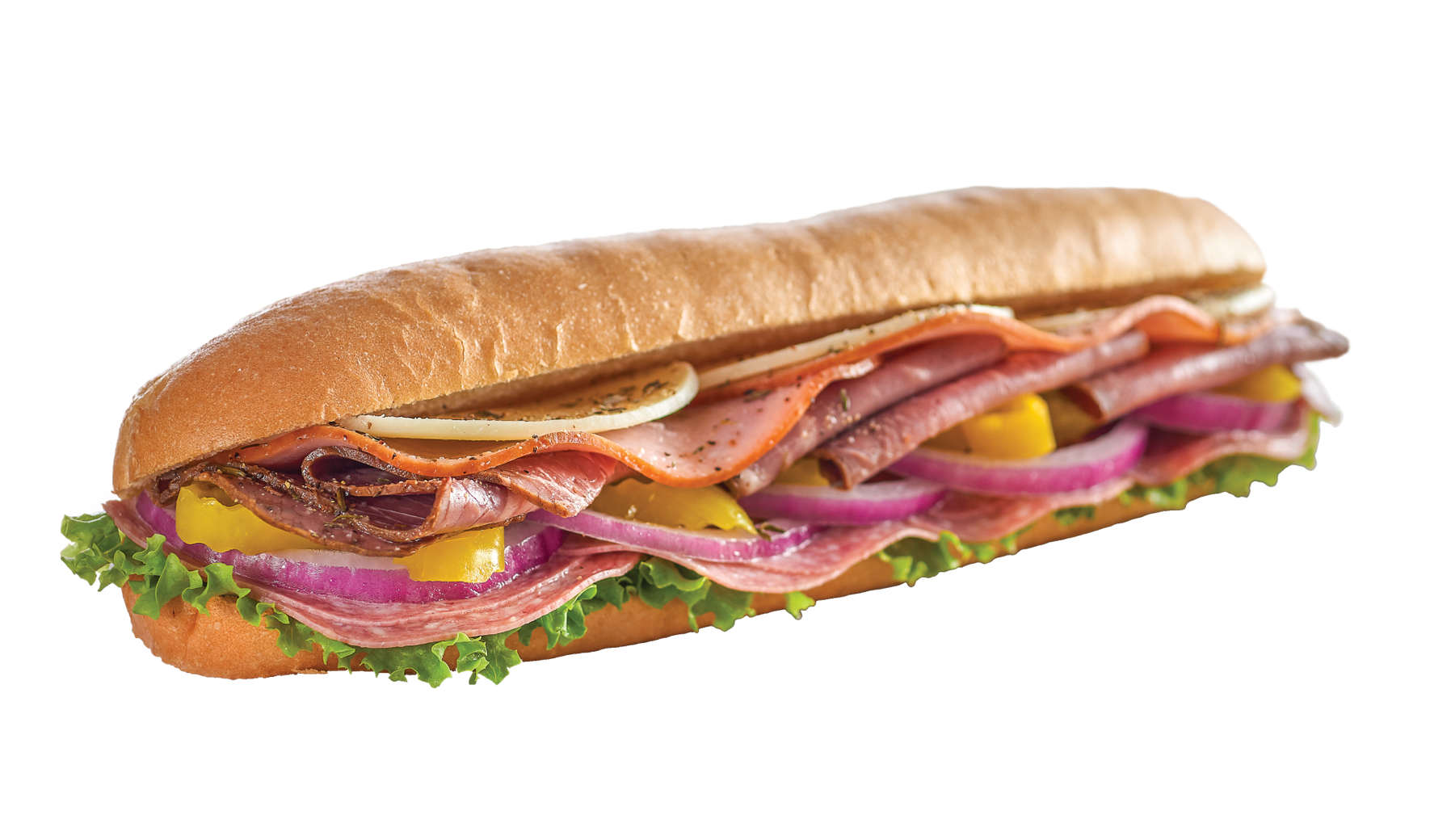 Three meat sandwich